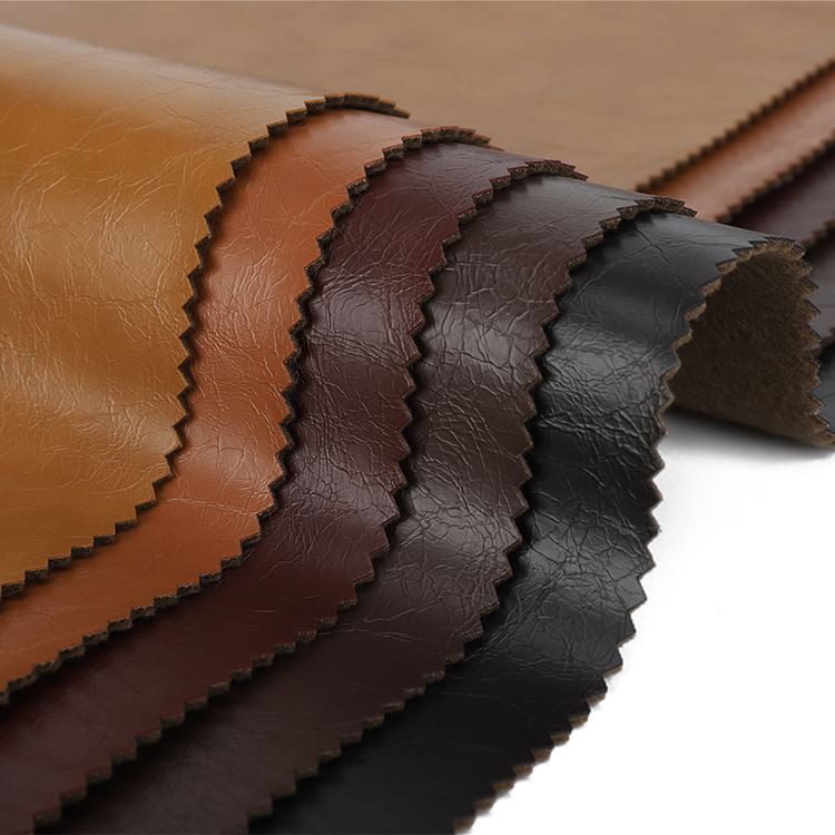 Luxury Leather Shinny Semi-PU Sofa Leatehr